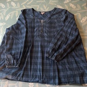 Printed soft denim shirt